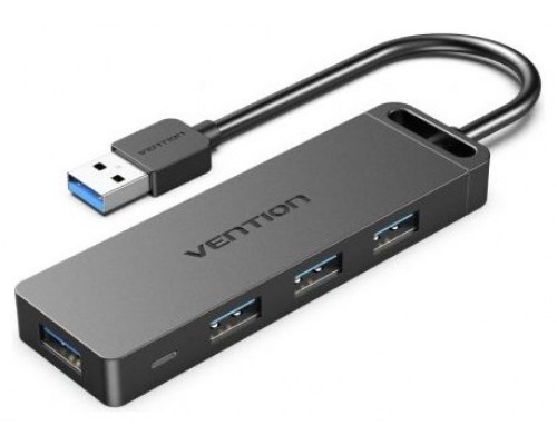 HUB 4 PUERTOS USB 3.0 4xUSB 1xMICRO USB GRIS VENTION