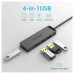 HUB 4 PUERTOS USB 3.0 4xUSB MICRO USB PD GRIS VENTION