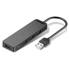 HUB 4 PUERTOS USB 2.0 4xUSB 0.15 M GRIS VENTION