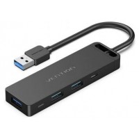 HUB 6 PUERTOS 3.0 USB 3xUSB 1xMICROUSB PC 1xLECTOR TARJETAS NEGRO VENTION