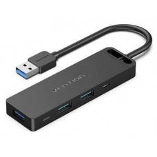 HUB 6 PUERTOS 3.0 USB 3xUSB 1xMICROUSB PC 1xLECTOR TARJETAS NEGRO VENTION