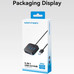 HUB 5 PUERTOS USB 3.0 3xUSB 1xUSB-C 1xUSB-C PD NEGRO VENTION