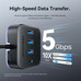 HUB 5 PUERTOS USB 3xUSB 1xUSB-C PD 1xUSB-C GRIS VENTION