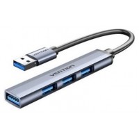 HUB 4 PUERTOS USB 3.0 4xUSB 0.15 M GRIS VENTION