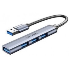 HUB 4 PUERTOS USB 3.0 4xUSB 0.15 M GRIS VENTION