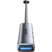 HUB 4 PUERTOS USB 3.0 4xUSB 0.15 M GRIS VENTION