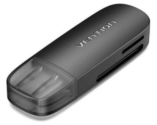 LECTOR TARJETAS EXTERNO USB 2.0 NEGRO VENTION