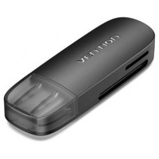 LECTOR TARJETAS EXTERNO USB 3.0 NEGRO VENTION