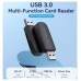 LECTOR TARJETAS EXTERNO USB 3.0 NEGRO VENTION