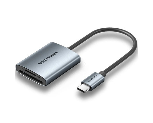 LECTOR TARJETAS EXTERNO USB-C 3.0 NEGRO VENTION