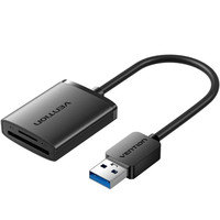 LECTOR TARJETAS EXTERNO USB-C 3.0 NEGRO VENTION