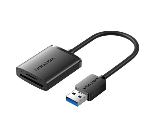 LECTOR TARJETAS EXTERNO USB-C 3.0 NEGRO VENTION-AA4 LECTOR TARJETAS EXTERNO USB-C 3.0 NEGRO VENTION