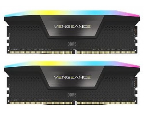 DDR5 32 GB(2X16KIT) 5200 VENGEANCE RGB BLACK CORSAIR