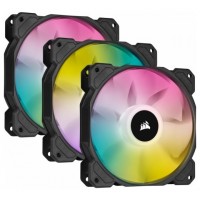 VENTILADOR AUXILIAR SP120 RGB ELITE 120MM BLACK TRIPLE PACK CORSAIR