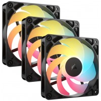 VENTILADOR AUXILIAR RS120R A-RGB 120MM BLACK TRIPLE PACK CORSAIR