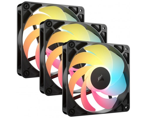 VENTILADOR AUXILIAR RS120R A-RGB 120MM BLACK TRIPLE PACK CORSAIR