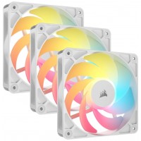 VENTILADOR AUXILIAR RS120R A-RGB 120MM WHITE TRIPLE PACK CORSAIR