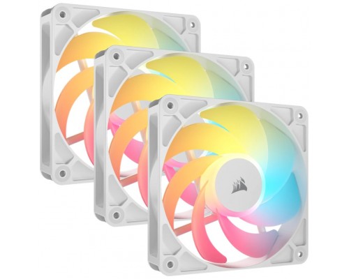 VENTILADOR AUXILIAR RS120R A-RGB 120MM WHITE TRIPLE PACK CORSAIR