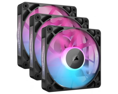 VENTILADOR AUXILIAR RX120 ICUE LINK RGB 120MM BLACK TRIPLE PACK CORSAIR