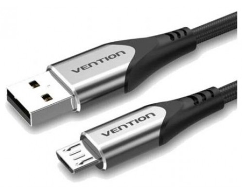 CABLE USB 2.0 A MICRO USB M-M 0.25 M GRIS VENTION