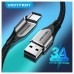 CABLE USB-A A USB-C M-M 0.25 M GRIS VENTION