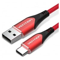 CABLE USB-A A USB-C M-M 1.5 M ROJO VENTION