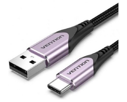 CABLE USB-A A USB-C M-M 1 M PURPURA VENTION