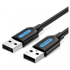 CABLE USB-A A USB-A M-M 0.25 M NEGRO VENTION