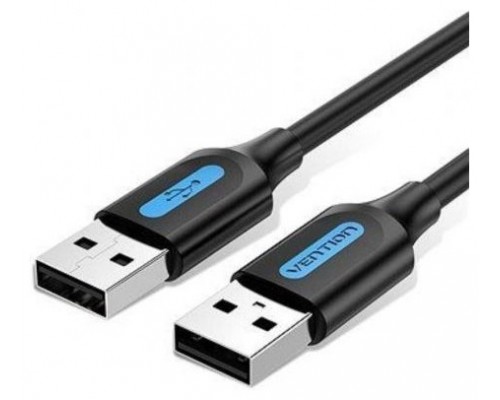 CABLE USB-A A USB-A M-M 0.25 M NEGRO VENTION