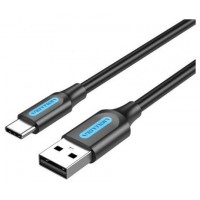 CABLE USB-A A USB-C 0.25 M GRIS VENTION