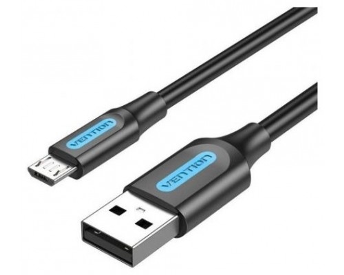 CABLE USB 2.0 A MICRO USB 0.5 M NEGRO VENTION