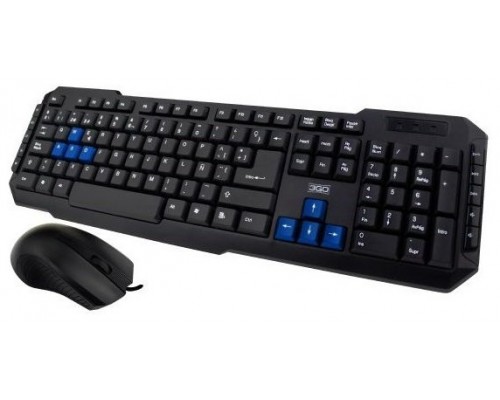 TECLADO + RATON WIRED DRILE 3GO