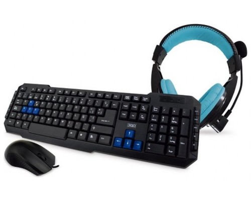 KIT DRILE TECLADO + RATON + AURICULAR 3GO