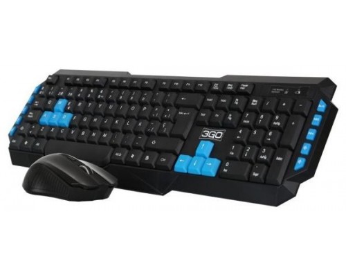 TECLADO + RATON WIRELESS DRILE 3GO