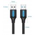 CABLE USB-A A USB-A M-M 0.5 M NEGRO VENTION