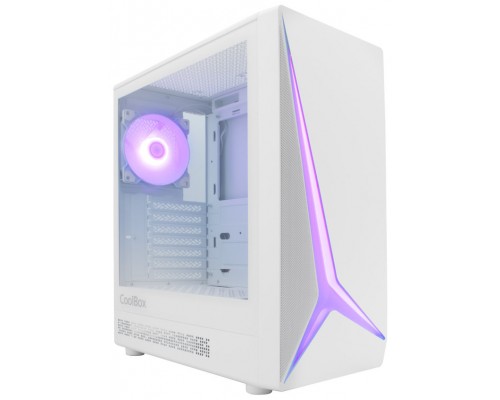 CAJA SEMITORRE ATX GA450 STAR LIGHT RGB BLANCO COOLBOX
