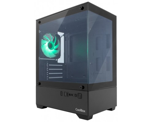 CAJA SOBREMESA MICROATX GM200 VISION LITE NEGRO COOLBOX