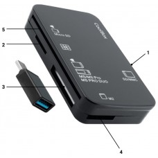 LECTOR TARJETAS EXTERNO + ADAPTADOR COOLBOX