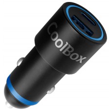 Coolbox Cargador Usb coche 48W USB-A/USB-C