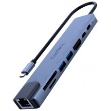 MINI DOCK C81 USB-C (2xUSB3.0/HDMI 4K/USB-C PD/USB-C/1SD-MICROSD/RJ45) COOLBOX