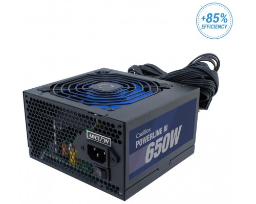 FUENTE ALIMENTACION ATX COOLBOX POWERLINE 3 650W 85% EFI