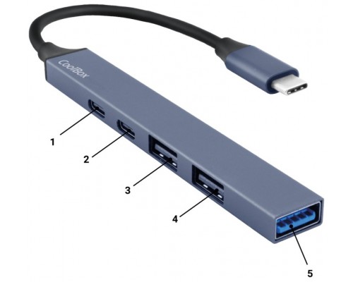 MINI DOCK USB-C (USB-C PD/USB-C/2xUSB 2.0/USB 3.0) COOLBOX