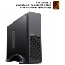 CAJA SOBREMESA MICROATX SLIM T313-1 NEGRO COOLBOX
