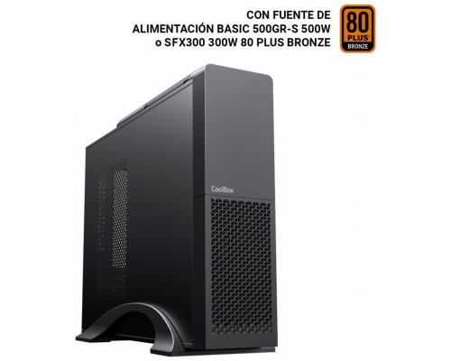 CAJA SOBREMESA MICROATX SLIM T313-1 NEGRO COOLBOX
