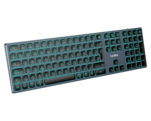 Coolbox Teclado Inal. Retroil.MOONLIGHT B431 Negro-IA15 Coolbox Teclado Inal. Retroil.MOONLIGHT B431 Negro