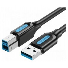 CABLE USB 3.0 TIPO-B/M A USB-A/M 0.5 M NEGRO VENTION