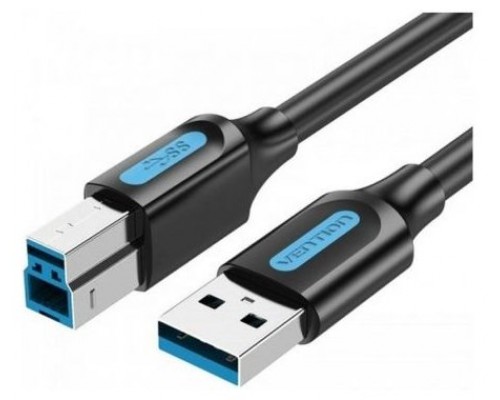 CABLE USB 3.0 TIPO-B/M A USB-A/M 0.5 M NEGRO VENTION