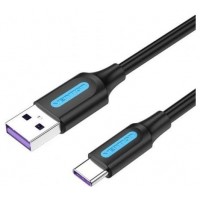 CABLE USB-A A USB-C M-M 0.25 M NEGRO VENTION