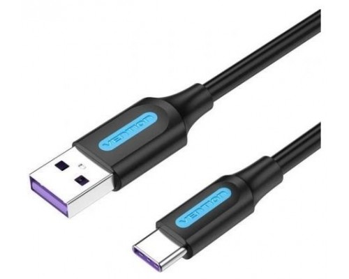 CABLE USB-A A USB-C M-M 0.25 M NEGRO VENTION