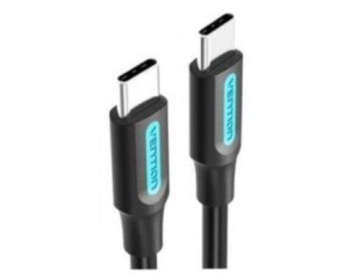 CABLE USB-C A USB-C 0.50 M NEGRO VENTION